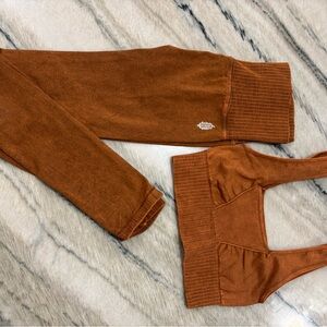 FP Movement by Free People Rust Leggings and Top Set